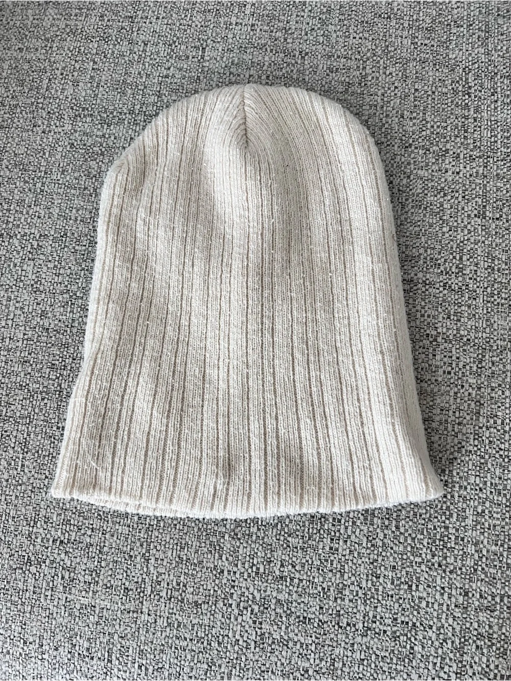 Wild Fable Beanie Toque Adult One Size Ivory Embroidered Knit Polyester